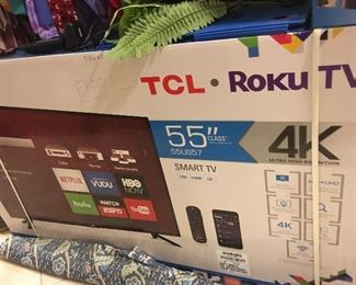 Brand New -  Never Opened TCL Roku Smart TV 55”
