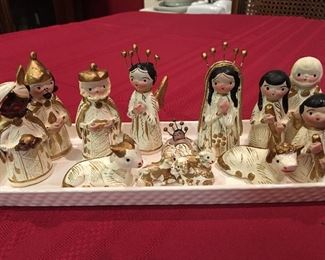 Sweet Vintage Bohemian Nativity Set 