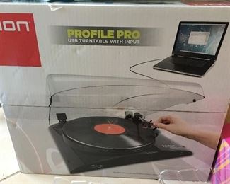 Ion Profile Pro USB Turntable with Input - Never Opened!!!🙌