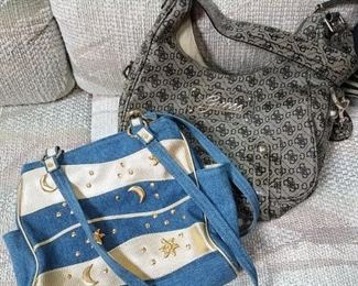 Denim purse $8, vintage Guess purse $30. NOW all are 25% off listed prices