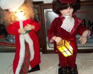Lighted Christmas statues $10 each
