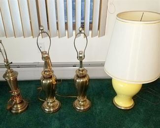 Lamps from left to right $5, $8, $15. NOW all are 25% off listed prices