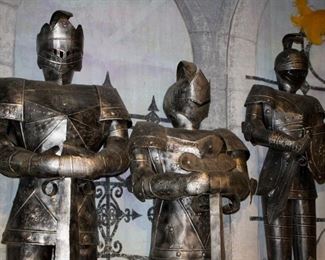 Knights in Shining Armor!  These look heavy but are fairly lightweight.  Excellent quality.