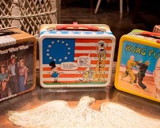 Vintage metal lunchboxes,  Kung Fu, How The West Was Won,