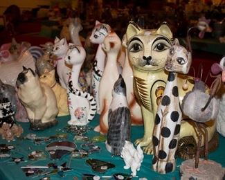 Cat Statue Galore!  Very inexpensive, looking for new homes!
