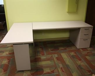 More examples of the Fantastic Modular Desk Formations that we have at this sale....