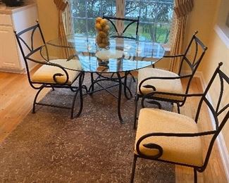 Modern breakfast table and chairs, excellent condition