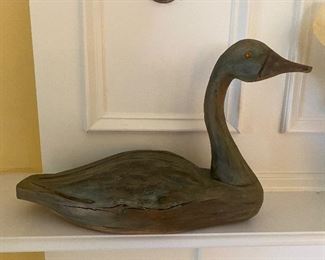 Pretty wooden duck, made in Canada