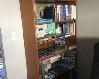 One of three large bookcases