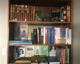 Huge bookshelves with plenty of reading material