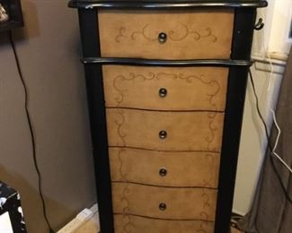 Six drawer lingerie chest doubles for artist supplies