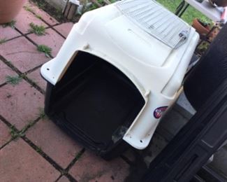 Large dog crate taken apart for easy move