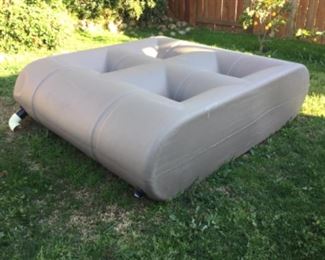 Huge rainwater gutter downspout collection tank, goes on side of house upright