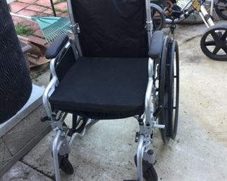 Folding wheelchair for outings