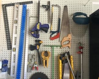 Levels, grips, saws, ....