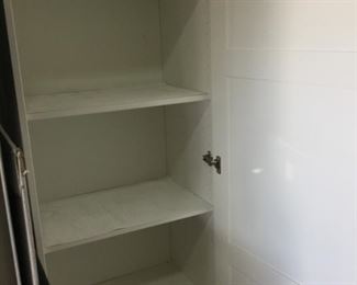 Inside of storage cabinet