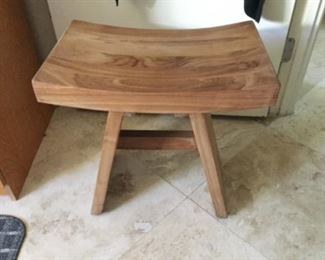 Asian style teak bench