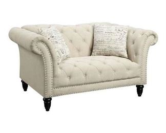 One Allium Way Narcisse Chesterfield Loveseat
