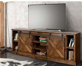Loon Peak Pullman Tv Stand For Tvs Up To 88" In Whiskey