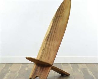 Kuta Surf Carved Surfboard Lounge Chair