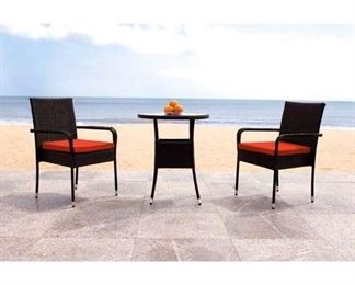 Wrought Studio Lon 3 Piece Bistro Set With Cushions