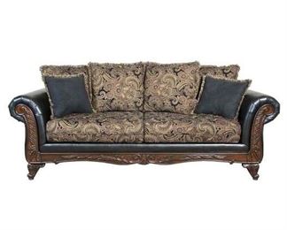 Serta Upholstery Velvet 93" Flared Arm Sofa
