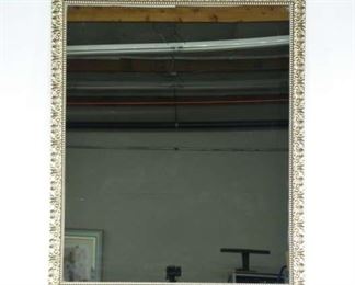 Carved Whitewashed Provincial Frame Mirror