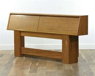 Danish Modern Storage Headboard, King