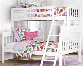 Viv + Rae Suzanne White Twin Over Full Bunk Bed