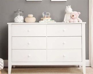 Carter'S By Davinci White Morgan 6 Drawer Dresser