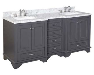Nantucket 72" Double Bathroom Vanity Set