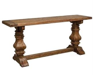 Feminine French Country 68" Solid Wood Console Table