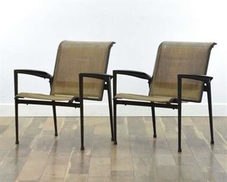 Pair Tropitone Contemporary Patio Chairs