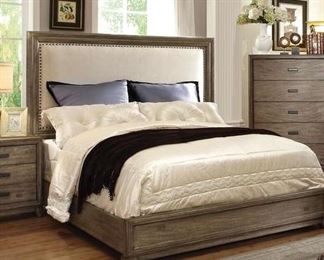 Hokku Karla Upholstered Cali King Footboard Only