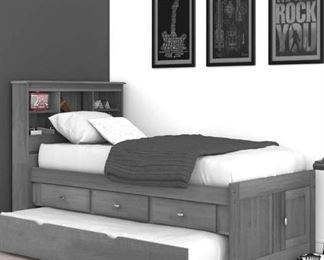 Charcoal 3 Drawer Underbed Storage Drawers Only