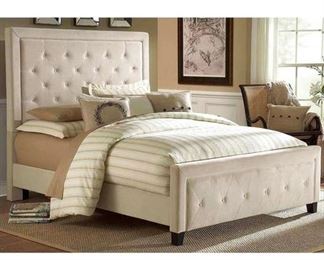 Queen Universal Fabric Side Rails Only In Buckwheet