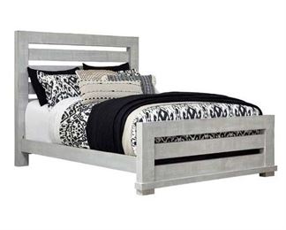 Lark Manor Castagnier Queen Bed Footboard Only In Grey