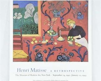 Unframed Henri Matisse Ny Moma Advertisement 1992
