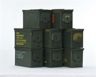 Set 8 Military Ammunition Cans