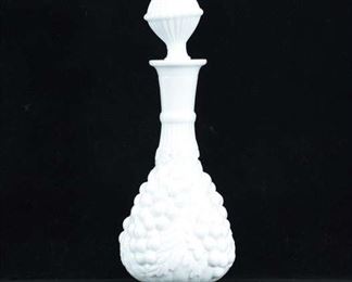 Vintage Milk Glass Decanter