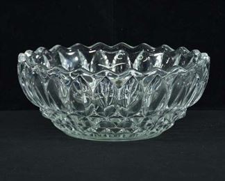 Vintage Crystal Like Fruit Bowl