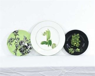 Set 3 Mix Ceramic Plates- Rosanna, K. Stinger