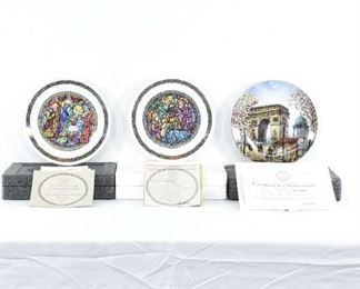 Set 3 D'Arceau-Limoges Decorative Plates