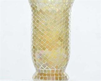 Large Contemporary Mosaic Glass Votive