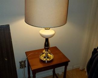 Large lamp and end table
