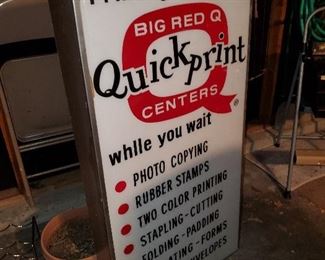 Large electric Quickprint sign