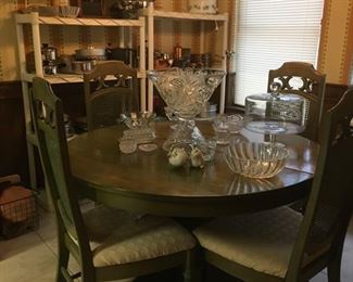 Green kitchen table