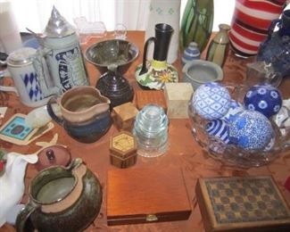 STEINS, POTTERY, AND MORE
