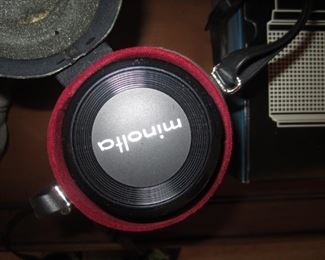 closeup of minolta lens