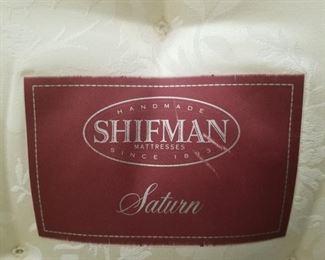 Handmade SHIFMAN Mattress and boxspring, queen size...Mint condition